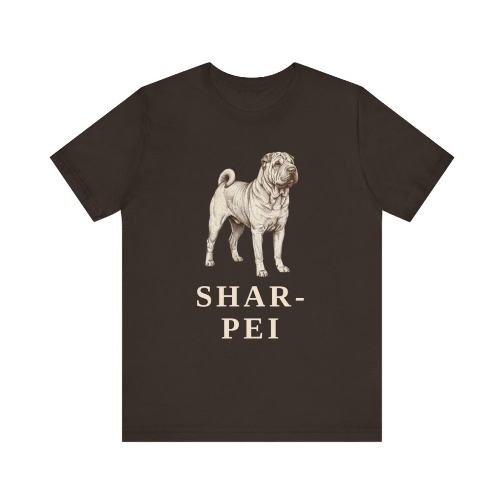Shar-Pei Lover Shirt, Vintage Dog Sketch Tee, Dog Lover Gift Shar-Pei Lover Shirt, Vintage Dog Sketch Tee, Dog Lover Gift