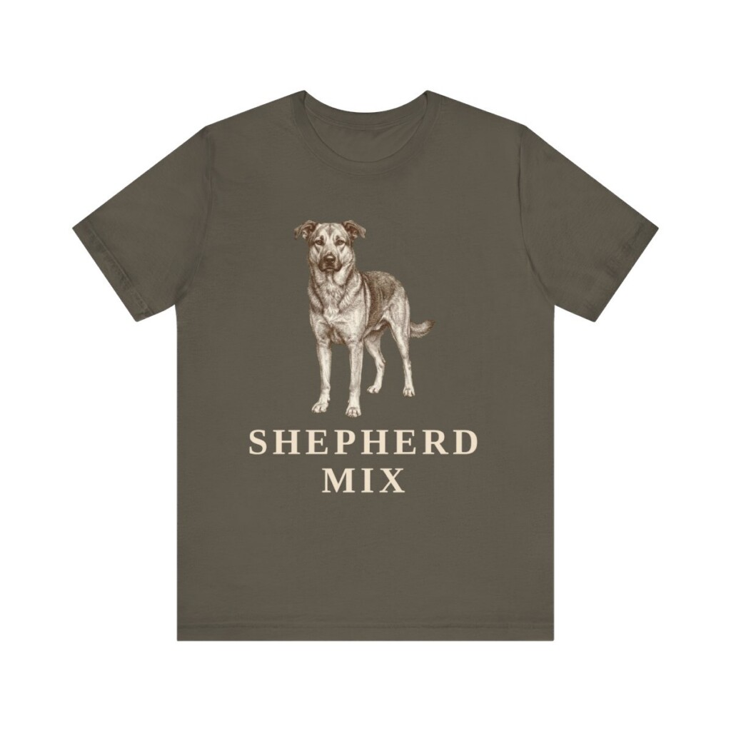 Shepherd Mix Lover Shirt, Vintage Dog Sketch Tee, Dog Lover Gift