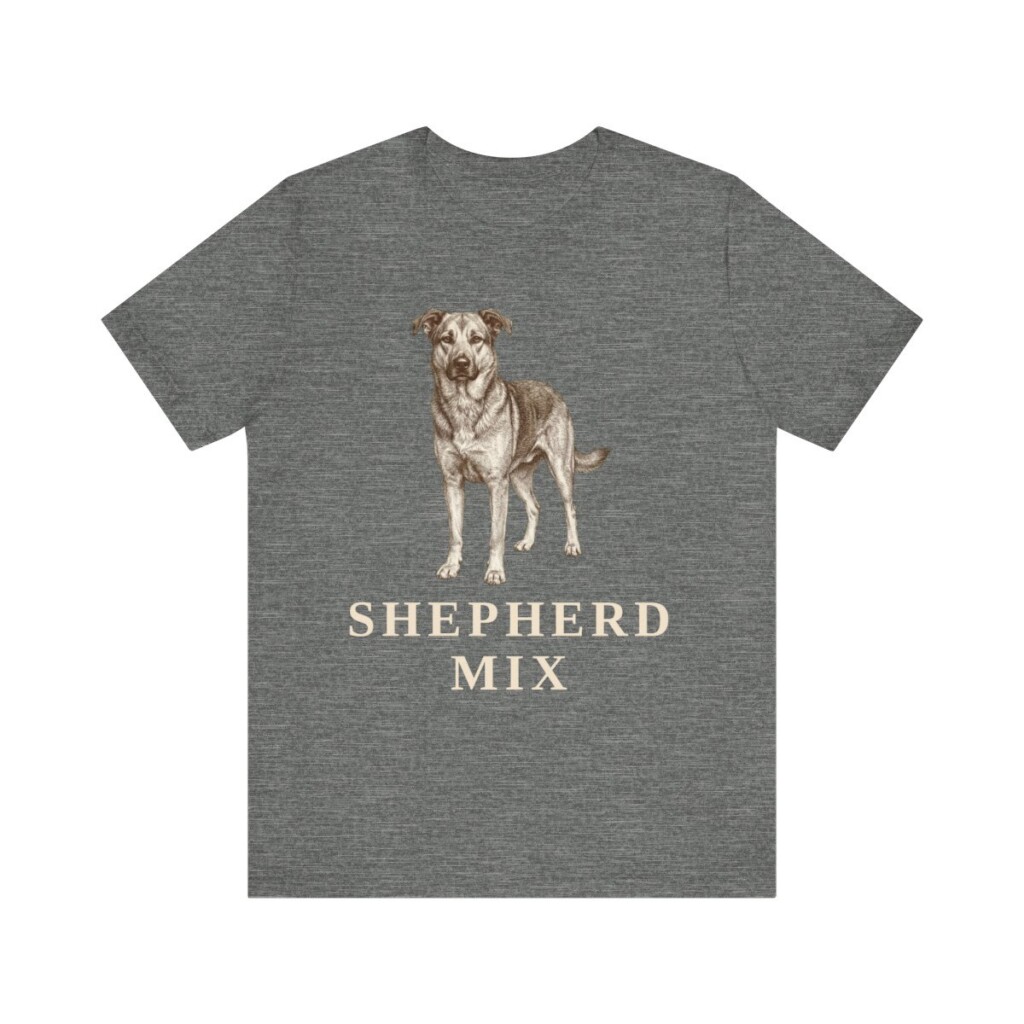 Shepherd Mix Lover Shirt, Vintage Dog Sketch Tee, Dog Lover Gift