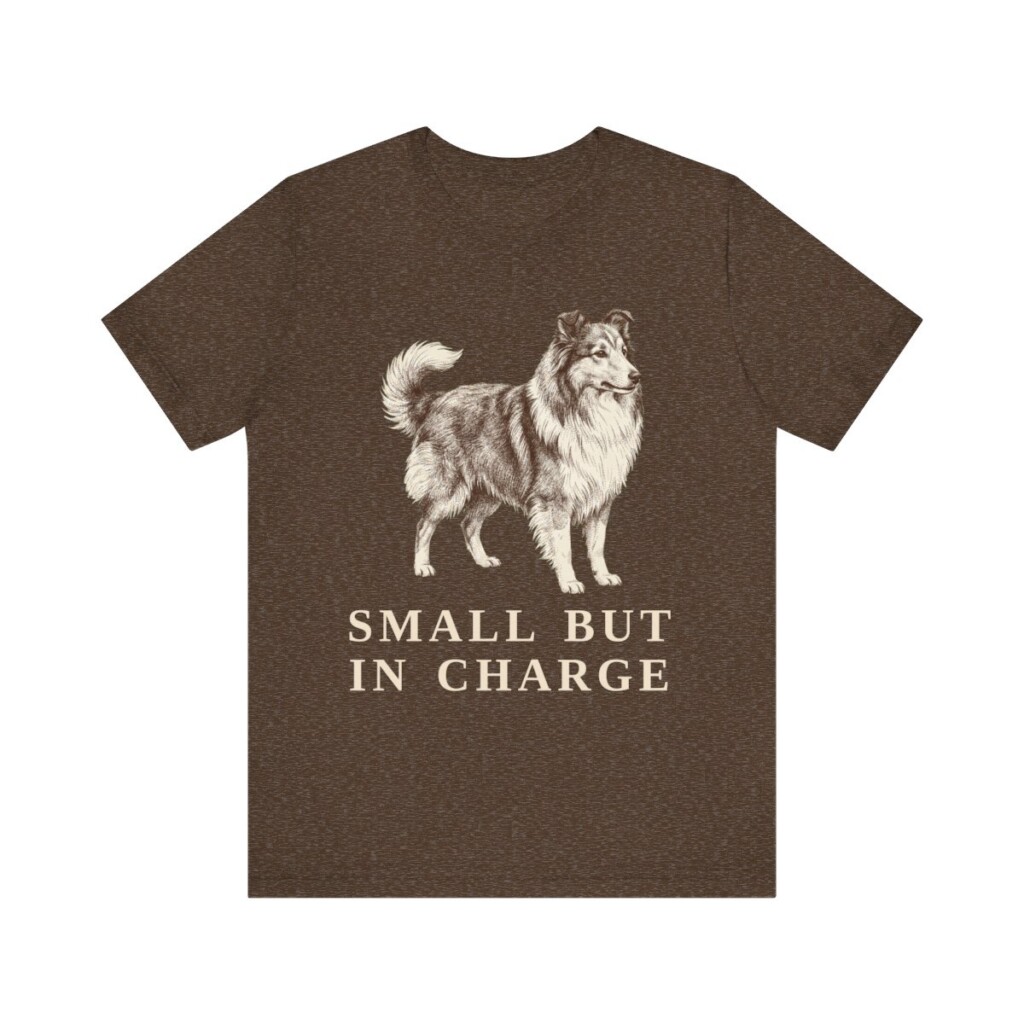 Shetland Sheepdog Humor Shirt, Vintage Dog Sketch Tee, Dog Humor Gift