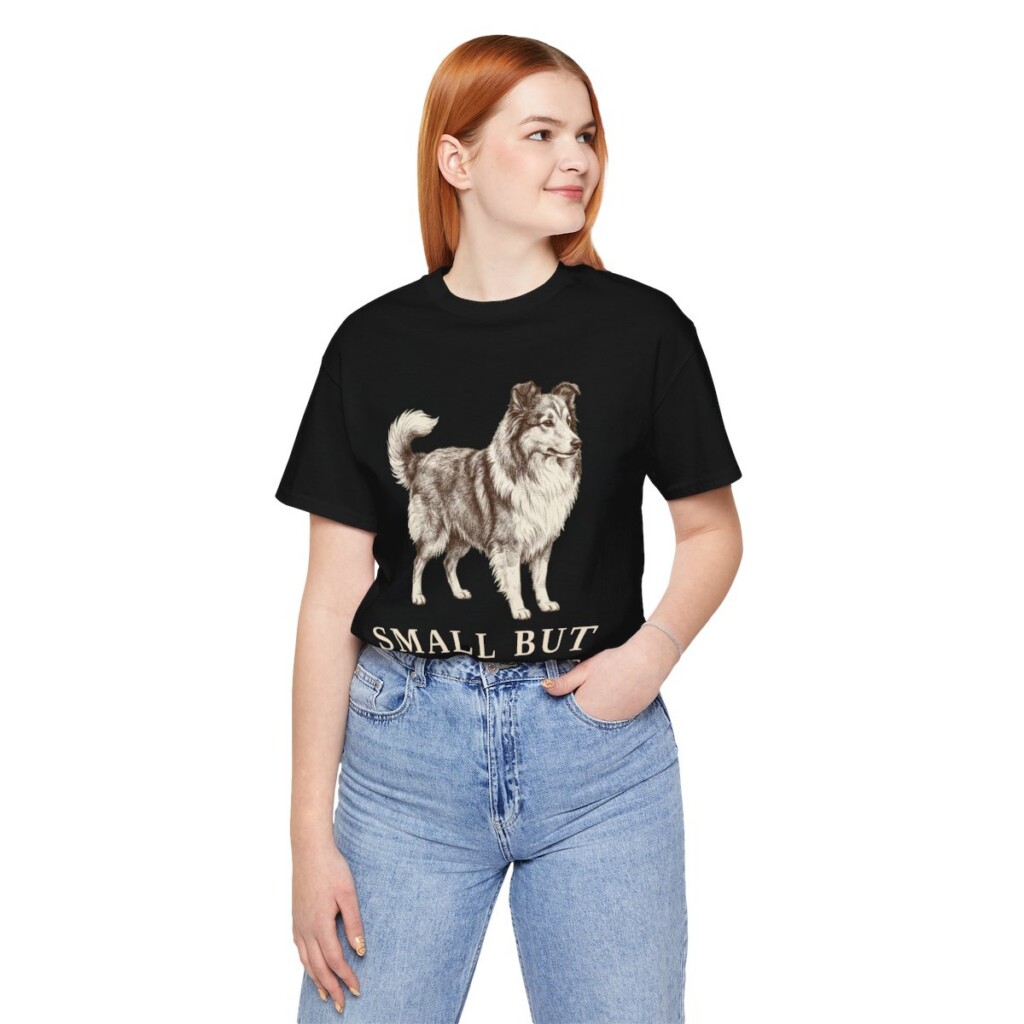 Shetland Sheepdog Humor Shirt, Vintage Dog Sketch Tee, Dog Humor Gift