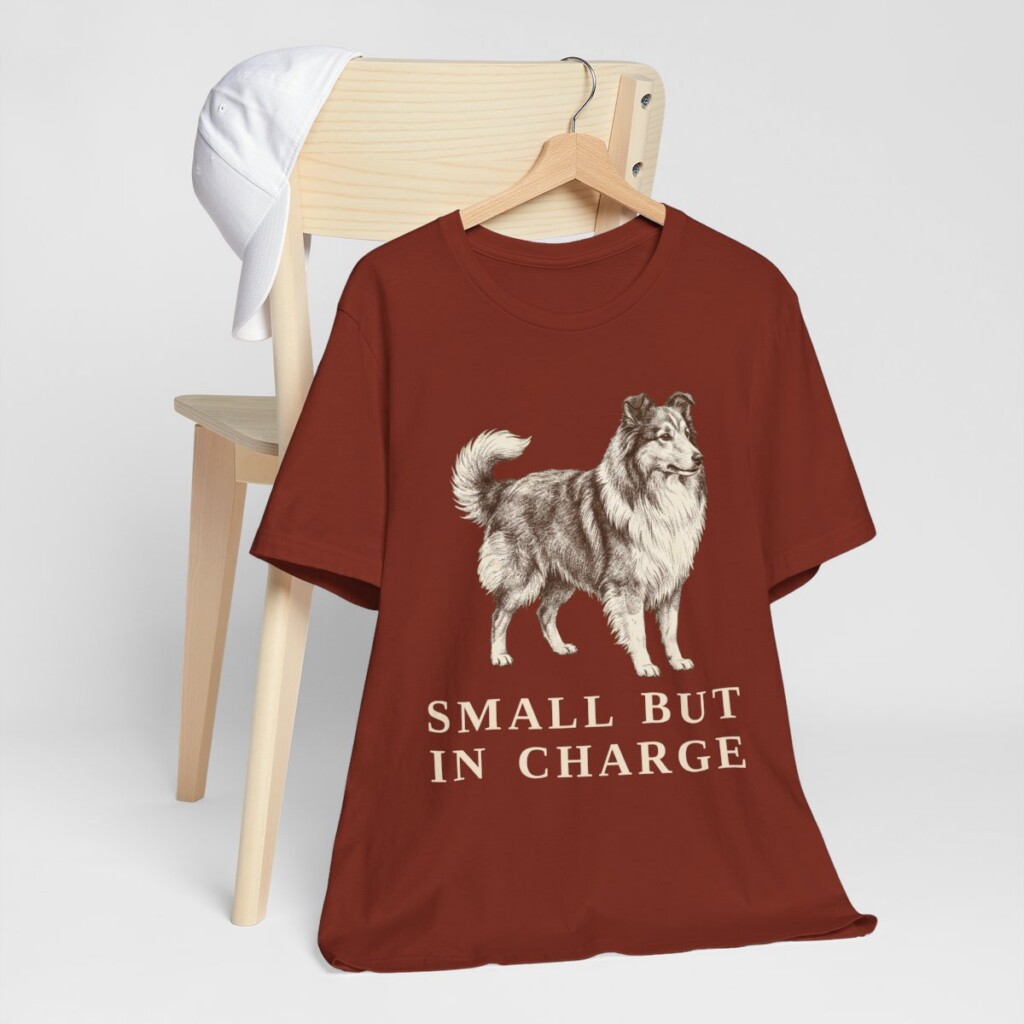 Shetland Sheepdog Humor Shirt, Vintage Dog Sketch Tee, Dog Humor Gift