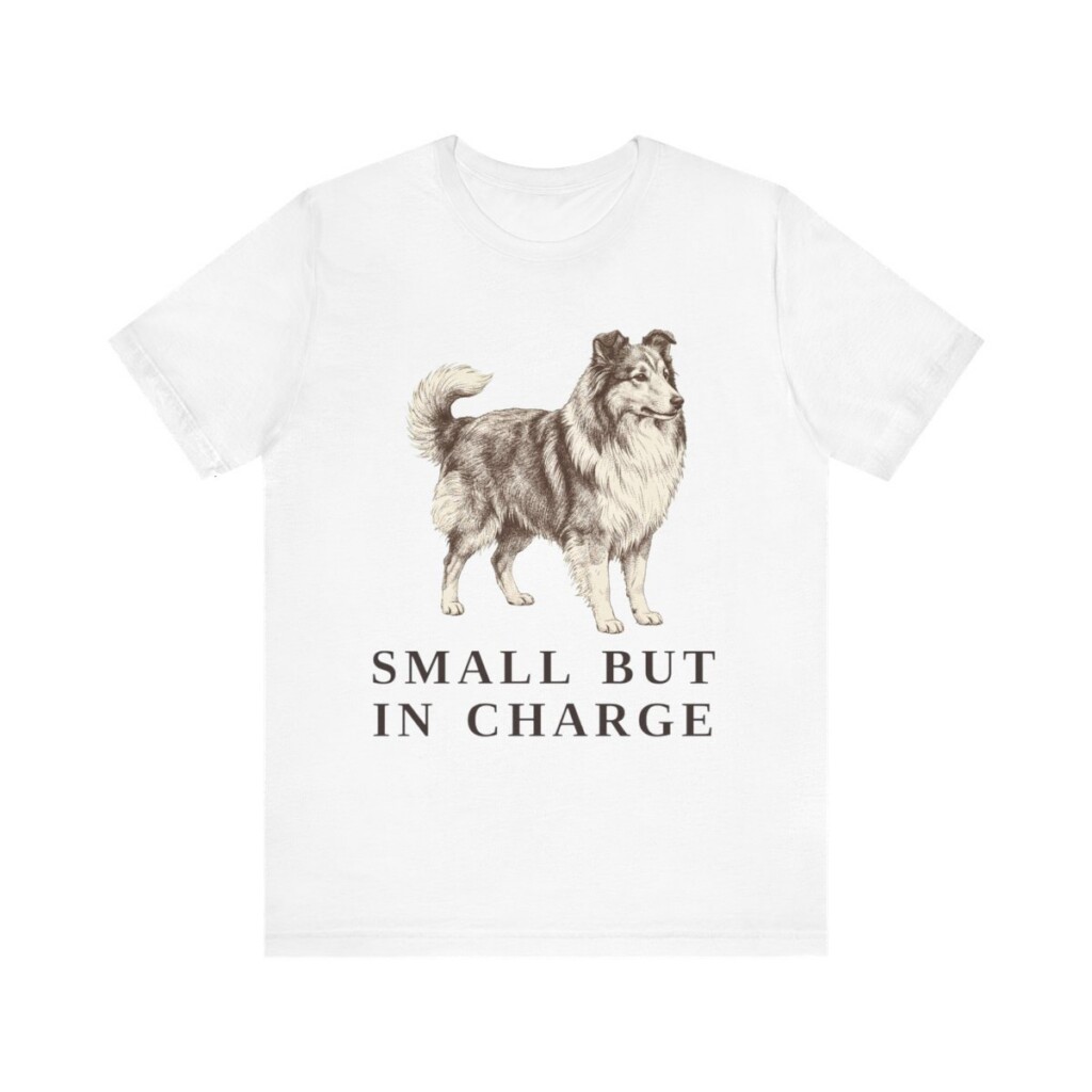 Shetland Sheepdog Humor Shirt, Vintage Dog Sketch Tee, Dog Humor Gift