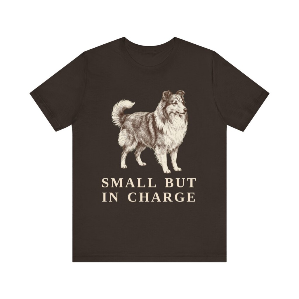 Shetland Sheepdog Humor Shirt, Vintage Dog Sketch Tee, Dog Humor Gift