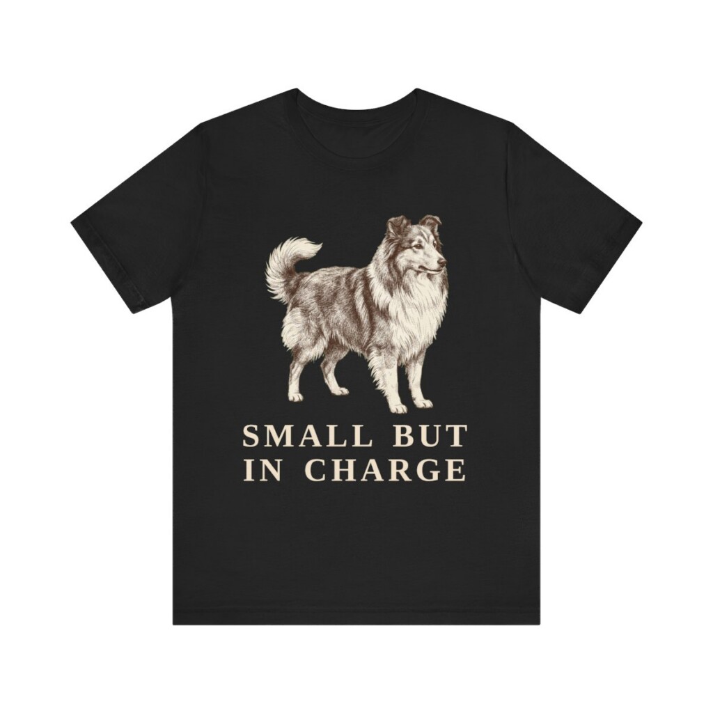 Shetland Sheepdog Humor Shirt, Vintage Dog Sketch Tee, Dog Humor Gift