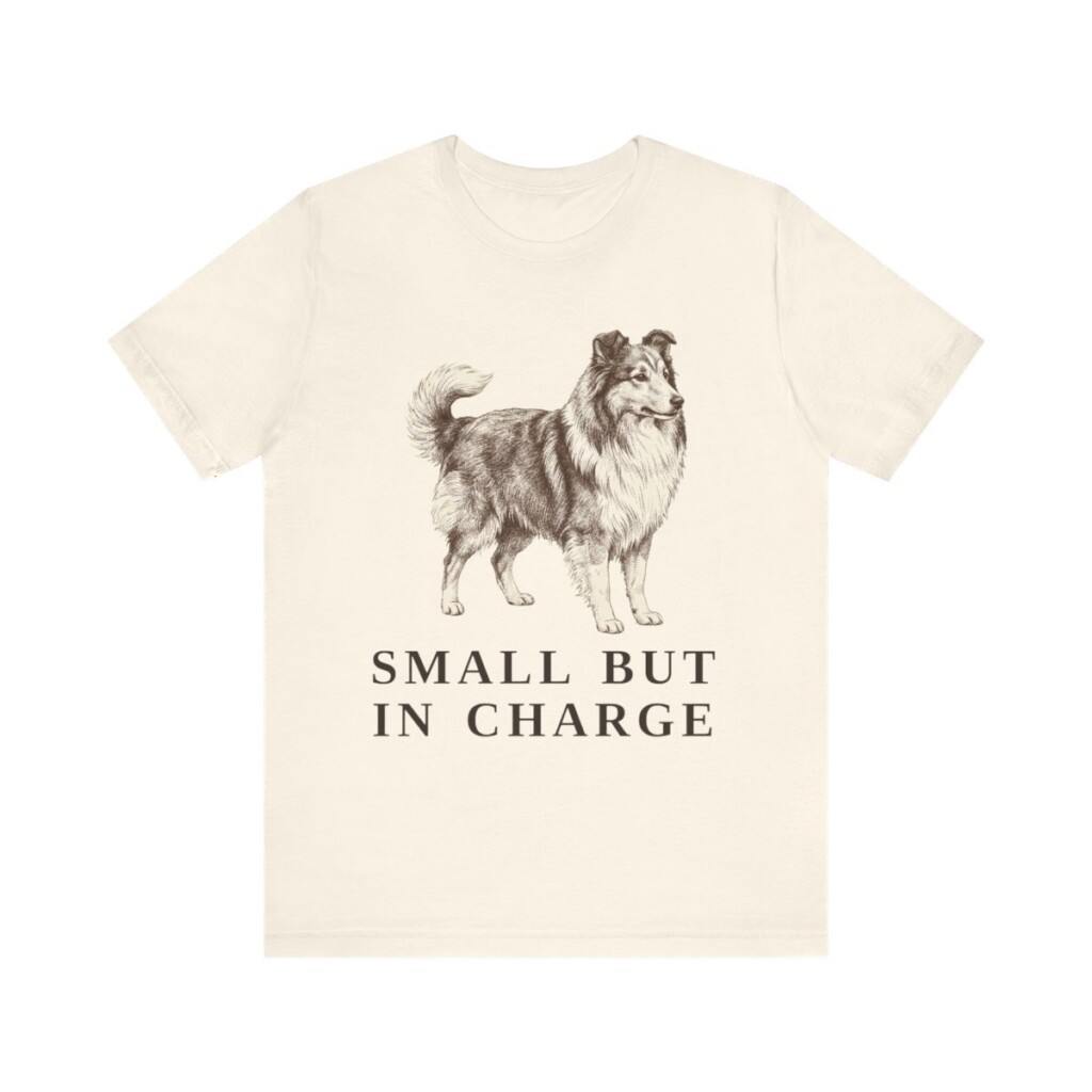 Shetland Sheepdog Humor Shirt, Vintage Dog Sketch Tee, Dog Humor Gift