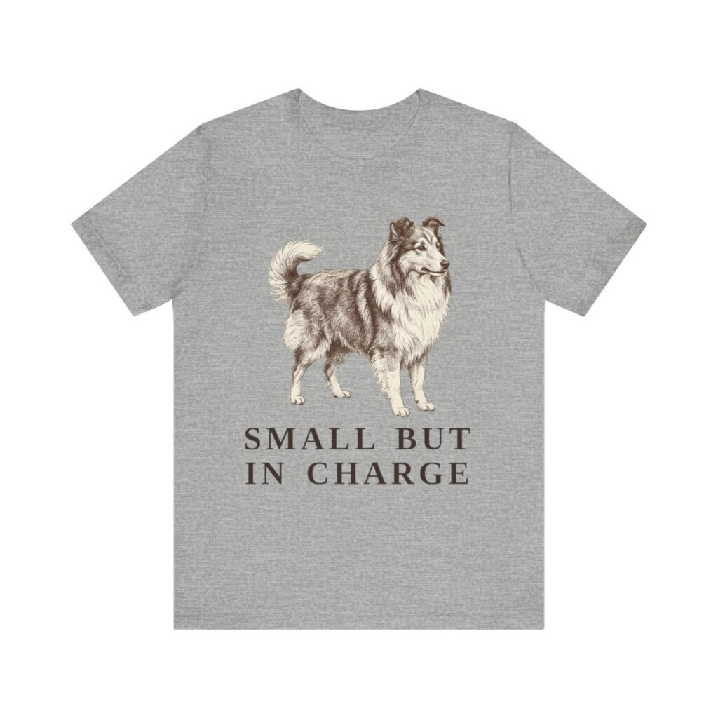 Shetland Sheepdog Humor Shirt, Vintage Dog Sketch Tee, Dog Humor Gift