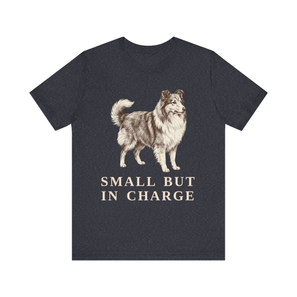 Shetland Sheepdog Humor Shirt, Vintage Dog Sketch Tee, Dog Humor Gift