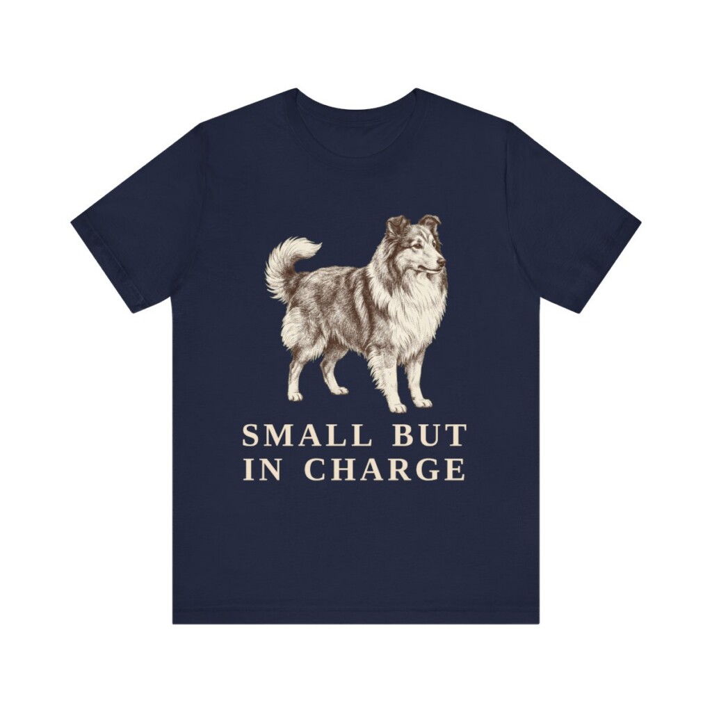 Shetland Sheepdog Humor Shirt, Vintage Dog Sketch Tee, Dog Humor Gift