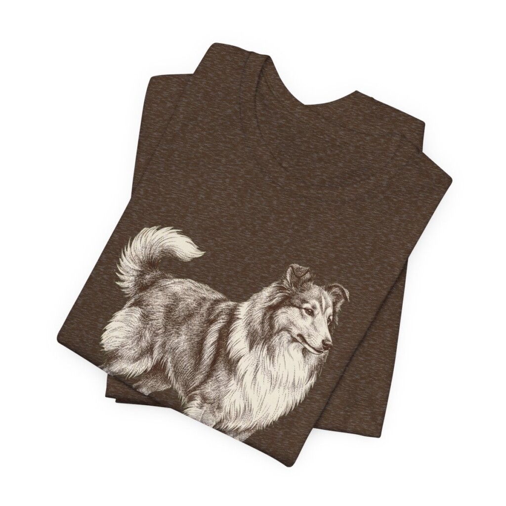 Shetland Sheepdog Lover Shirt, Vintage Dog Sketch Tee, Dog Lover Gift