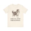 Shetland Sheepdog Lover Shirt, Vintage Dog Sketch Tee, Dog Lover Gift