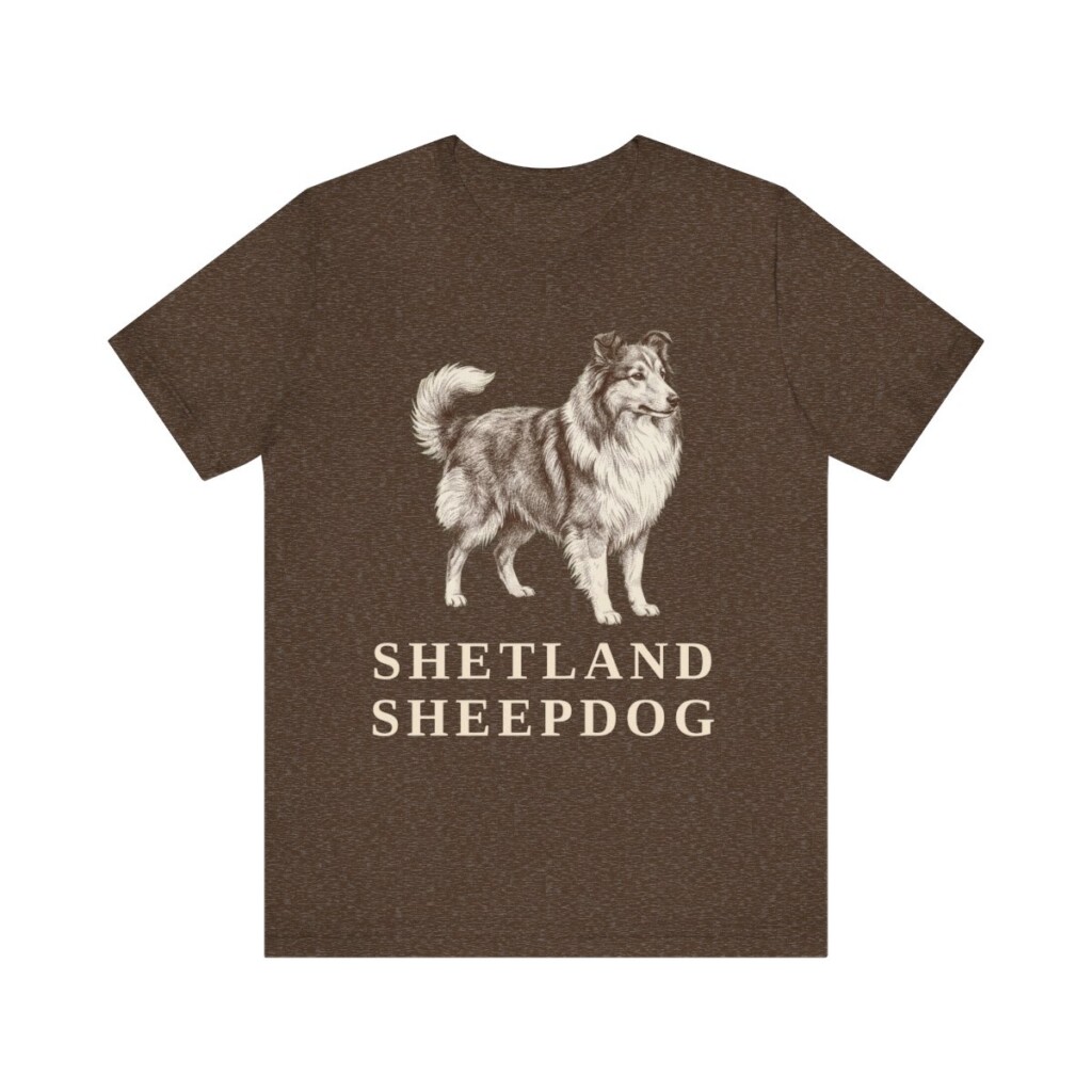 Shetland Sheepdog Lover Shirt, Vintage Dog Sketch Tee, Dog Lover Gift