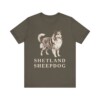 Shetland Sheepdog Lover Shirt, Vintage Dog Sketch Tee, Dog Lover Gift