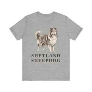 Shetland Sheepdog Lover Shirt, Vintage Dog Sketch Tee, Dog Lover Gift