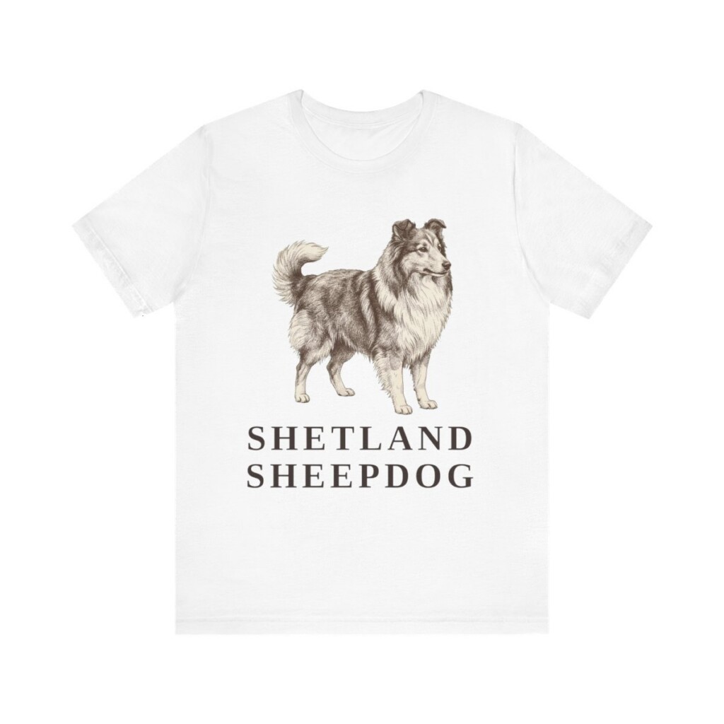 Shetland Sheepdog Lover Shirt, Vintage Dog Sketch Tee, Dog Lover Gift