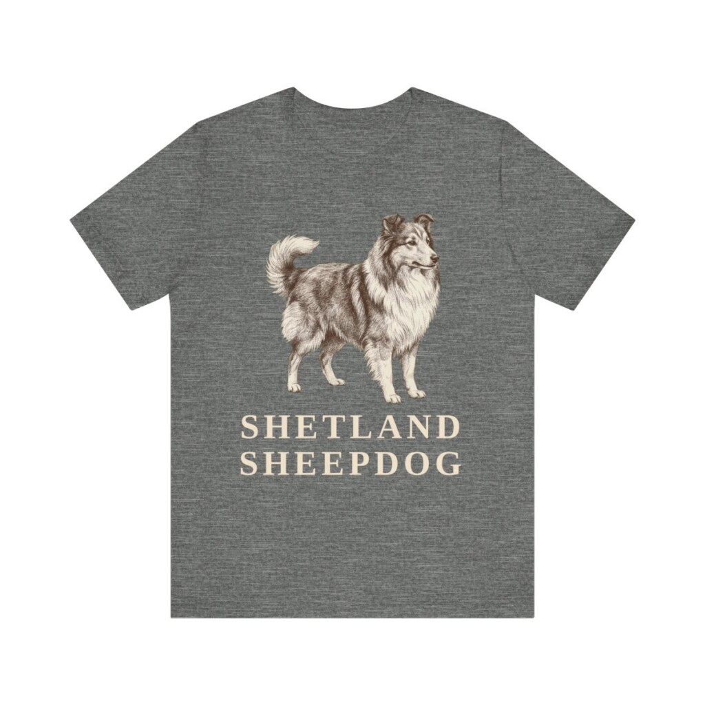 Shetland Sheepdog Lover Shirt, Vintage Dog Sketch Tee, Dog Lover Gift