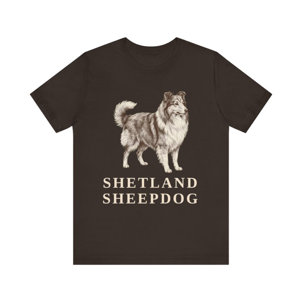 Shetland Sheepdog Lover Shirt, Vintage Dog Sketch Tee, Dog Lover Gift