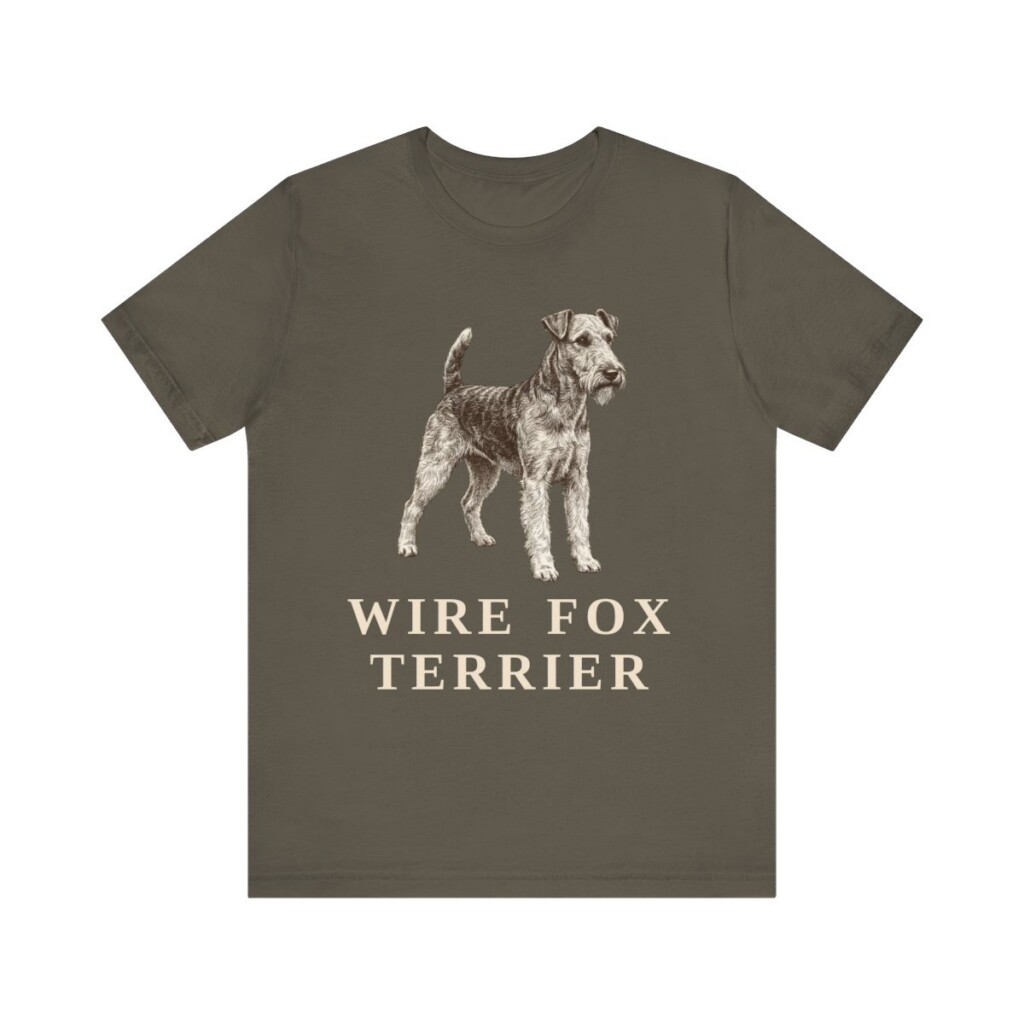Fox Terrier (Wire) Lover Shirt, Vintage Dog Sketch Tee, Dog Lover Gift Fox Terrier (Wire) Lover Shirt, Vintage Dog Sketch Tee, Dog Lover Gift