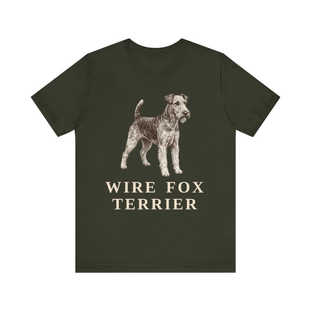 Fox Terrier (Wire) Lover Shirt, Vintage Dog Sketch Tee, Dog Lover Gift Fox Terrier (Wire) Lover Shirt, Vintage Dog Sketch Tee, Dog Lover Gift