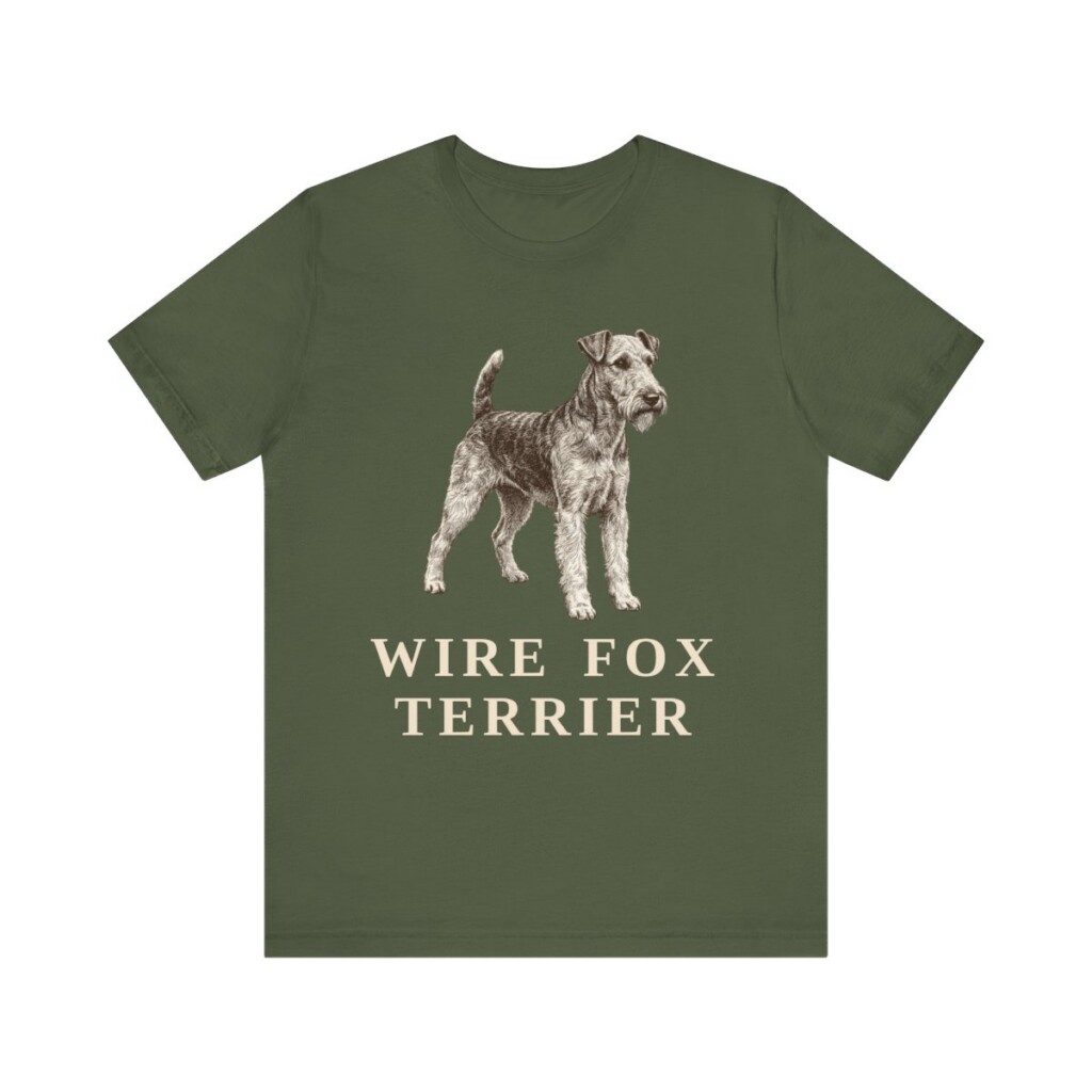 Fox Terrier (Wire) Lover Shirt, Vintage Dog Sketch Tee, Dog Lover Gift Fox Terrier (Wire) Lover Shirt, Vintage Dog Sketch Tee, Dog Lover Gift