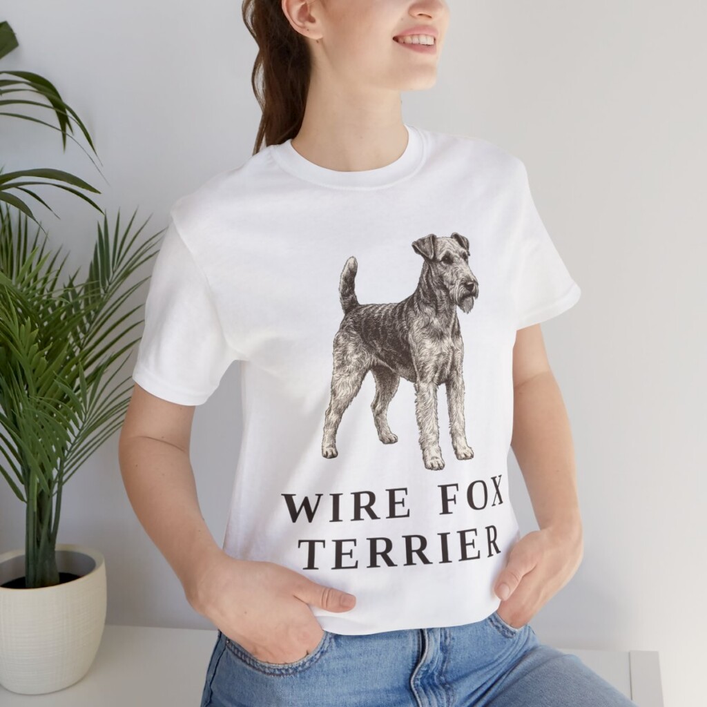 Fox Terrier (Wire) Lover Shirt, Vintage Dog Sketch Tee, Dog Lover Gift Fox Terrier (Wire) Lover Shirt, Vintage Dog Sketch Tee, Dog Lover Gift
