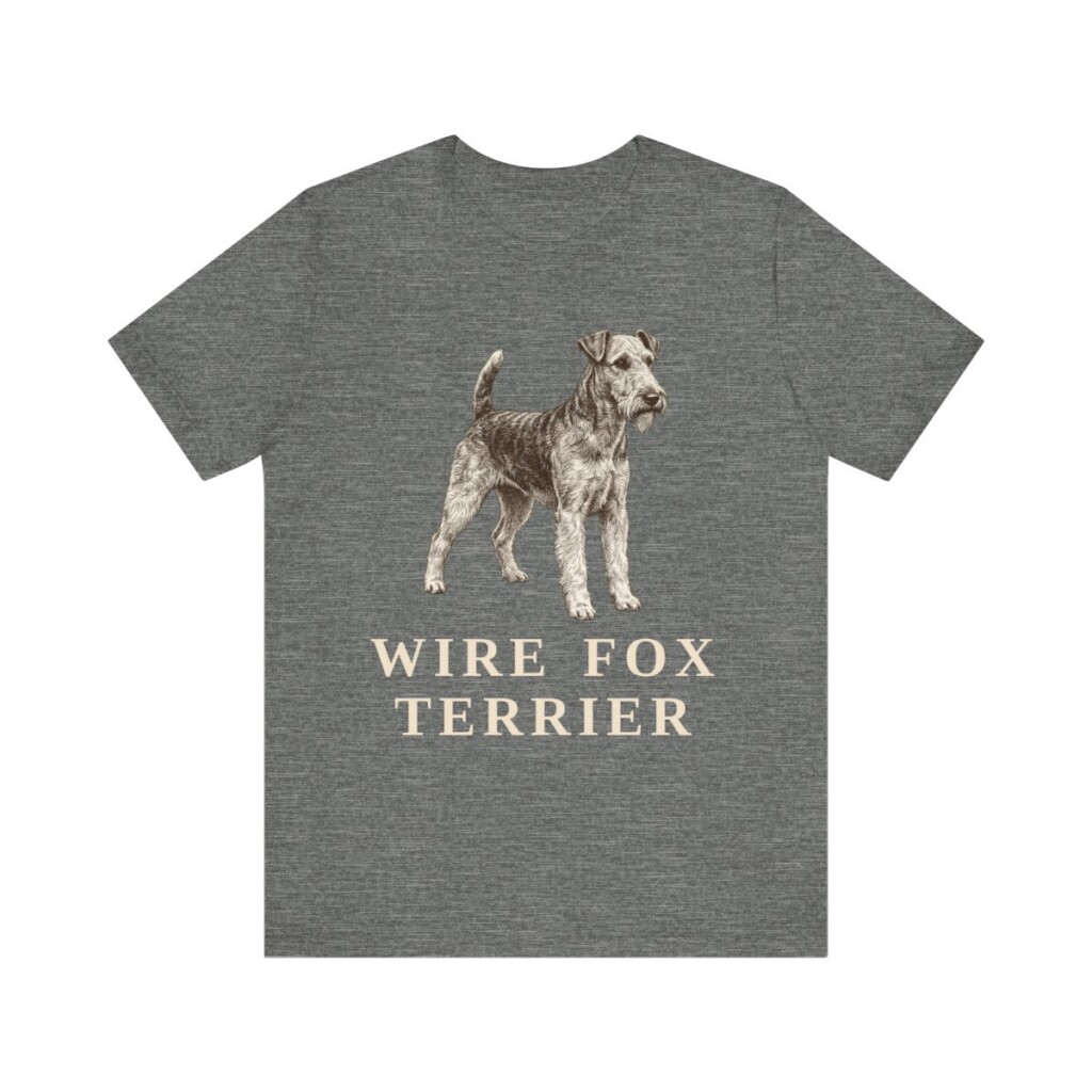 Fox Terrier (Wire) Lover Shirt, Vintage Dog Sketch Tee, Dog Lover Gift Fox Terrier (Wire) Lover Shirt, Vintage Dog Sketch Tee, Dog Lover Gift