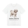 Shichon Latin Shirt, Vintage Dog Sketch Tee, Dog Latin Gift