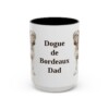 15oz Dogue de Bordeaux Dog Dad Mug, Vintage Sketch Coffee Mug, Dog Dad Gift