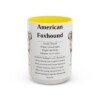 10180851202885338873_2048.jpeg 15oz American Foxhound Mug, Illustrated Dog Breed Facts Coffee Mug, Vintage Dog Keepsake Gift