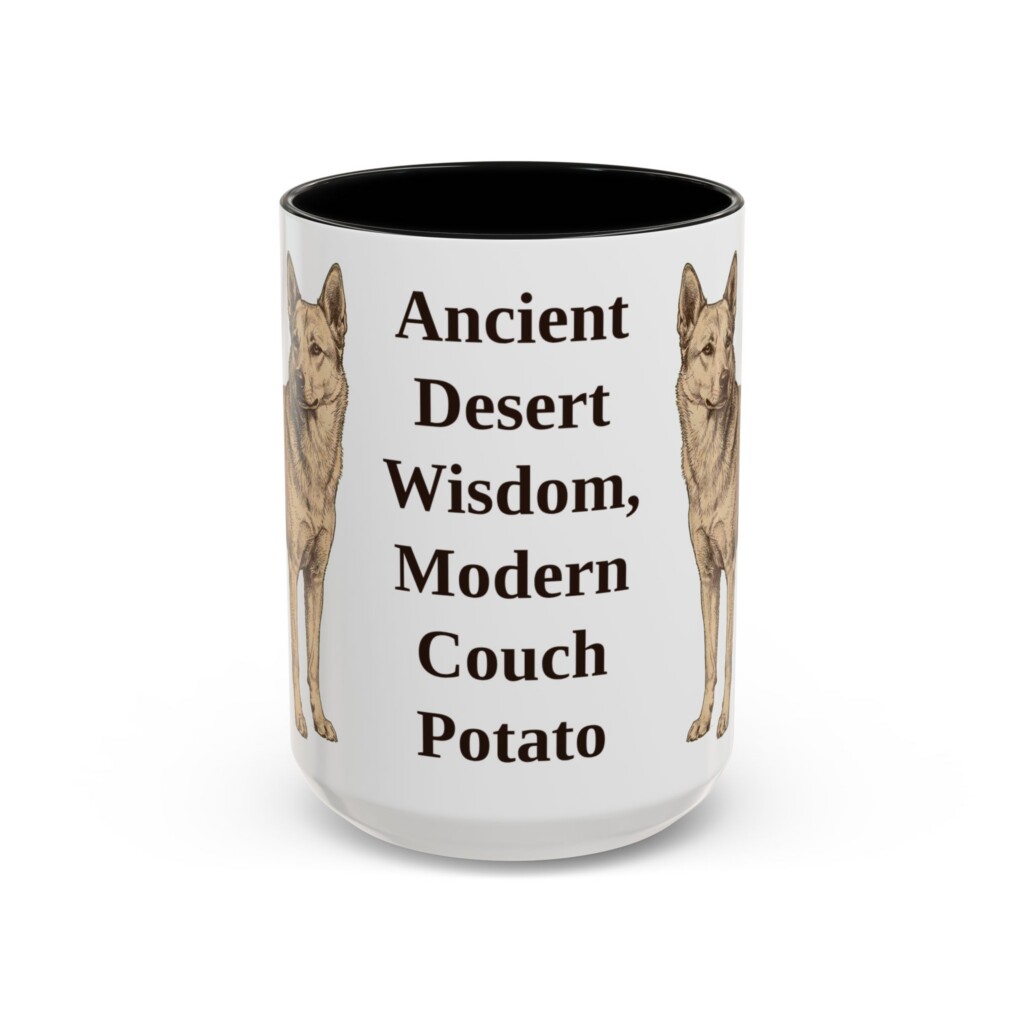 15oz Funny Canaan Dog Mug, Vintage Dog Coffee Mug, Dog Lover Gift