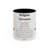 11oz Belgian Tervuren Mug, Illustrated Dog Breed Facts Coffee Mug, Vintage Dog Keepsake Gift
