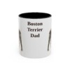 11oz Boston Terrier Dog Dad Mug, Vintage Sketch Coffee Mug, Dog Dad Gift