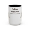15oz Golden Retriever Latin Mug, Vintage Dog Coffee Mug, Dog Lover Gift