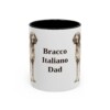 11oz Bracco Italiano Dog Dad Mug, Vintage Sketch Coffee Mug, Dog Dad Gift