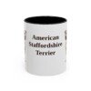 11oz American Staffordshire Terrier Mug, Vintage Dog Portrait Coffee Mug, Dog Lover Gift