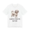 Shichon Dad Shirt, Vintage Dog Sketch Tee, Dog Dad Gift