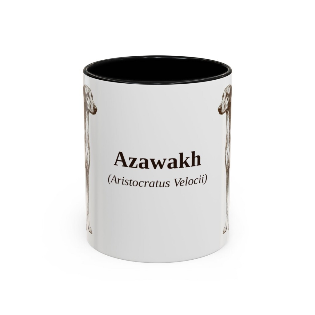 11oz Azawakh Latin Mug, Vintage Dog Coffee Mug, Dog Lover Gift