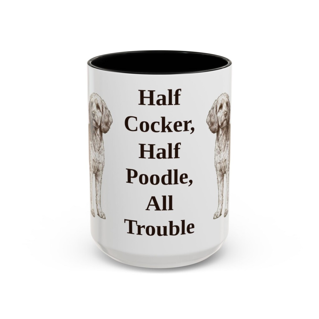 15oz Funny Cockapoo Mug, Vintage Dog Coffee Mug, Dog Lover Gift