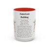 10969318918183541348_2048.jpeg 15oz American Bulldog Mug, Illustrated Dog Breed Facts Coffee Mug, Vintage Dog Keepsake Gift