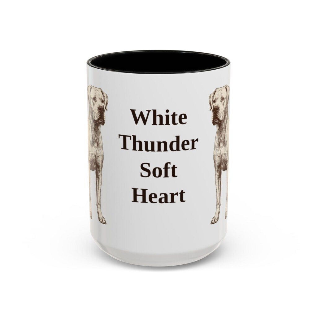 15oz Funny Dogo Argentino Mug, Vintage Dog Coffee Mug, Dog Lover Gift