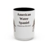 15oz American Water Spaniel Latin Mug, Vintage Dog Coffee Mug, Dog Lover Gift