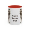 11oz Cairn Terrier Dog Dad Mug, Vintage Sketch Coffee Mug, Dog Dad Gift