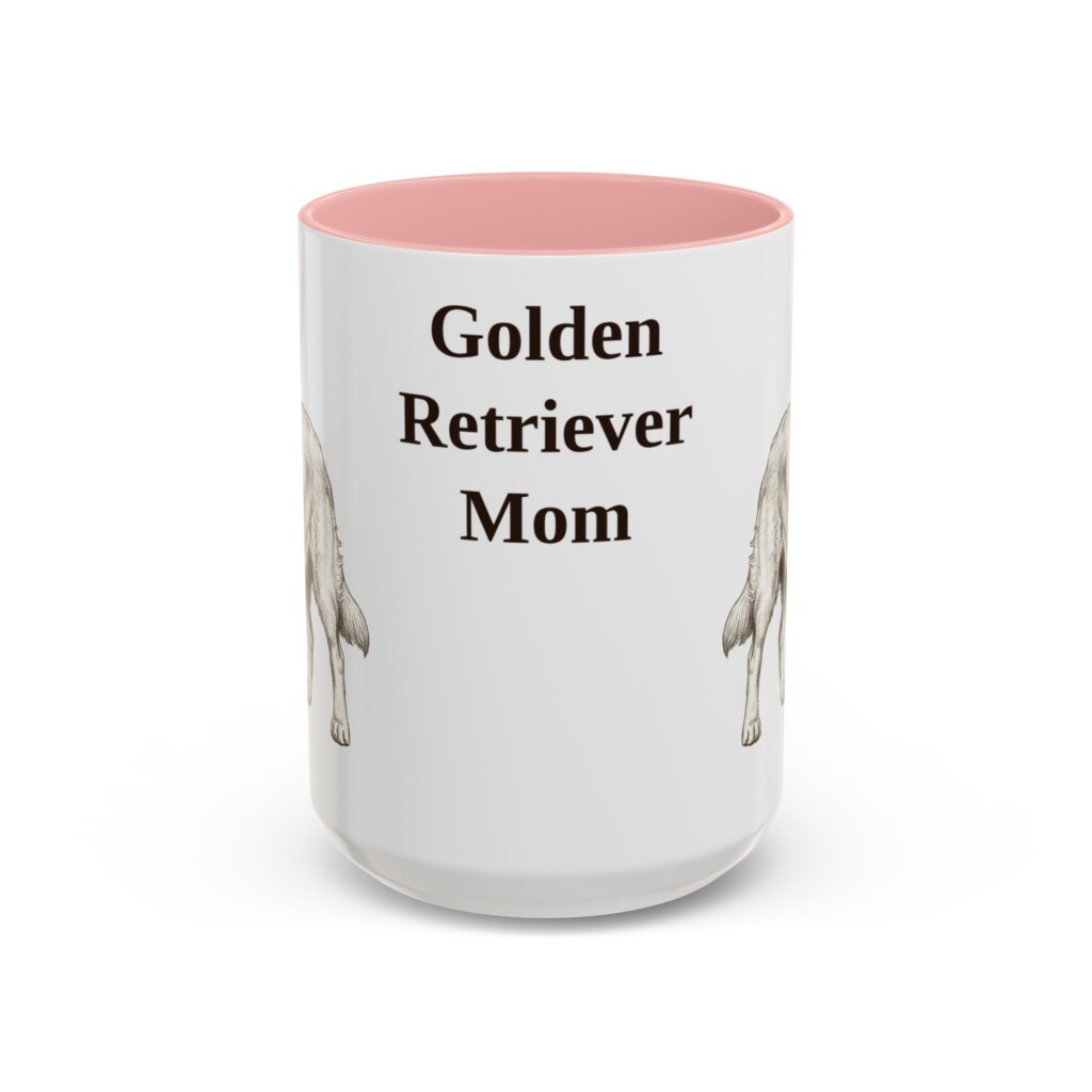 11053849563025846570_2048-1.jpeg 15oz Golden Retriever Dog Mom Mug, Vintage Sketch Coffee Mug, Dog Mom Gift