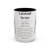 15oz Lakeland Terrier Mug, Illustrated Dog Breed Facts Coffee Mug, Vintage Dog Keepsake Gift