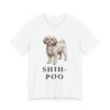 Shih-Poo Shirt, Vintage Dog Sketch Tee, Dog Lover Gift