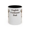 11oz English Foxhound Dog Dad Mug, Vintage Sketch Coffee Mug, Dog Dad Gift