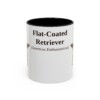11oz Flat-Coated Retriever Latin Mug, Vintage Dog Coffee Mug, Dog Lover Gift