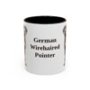 11oz German Wirehaired Pointer Mug, Vintage Dog Portrait Coffee Mug, Dog Lover Gift