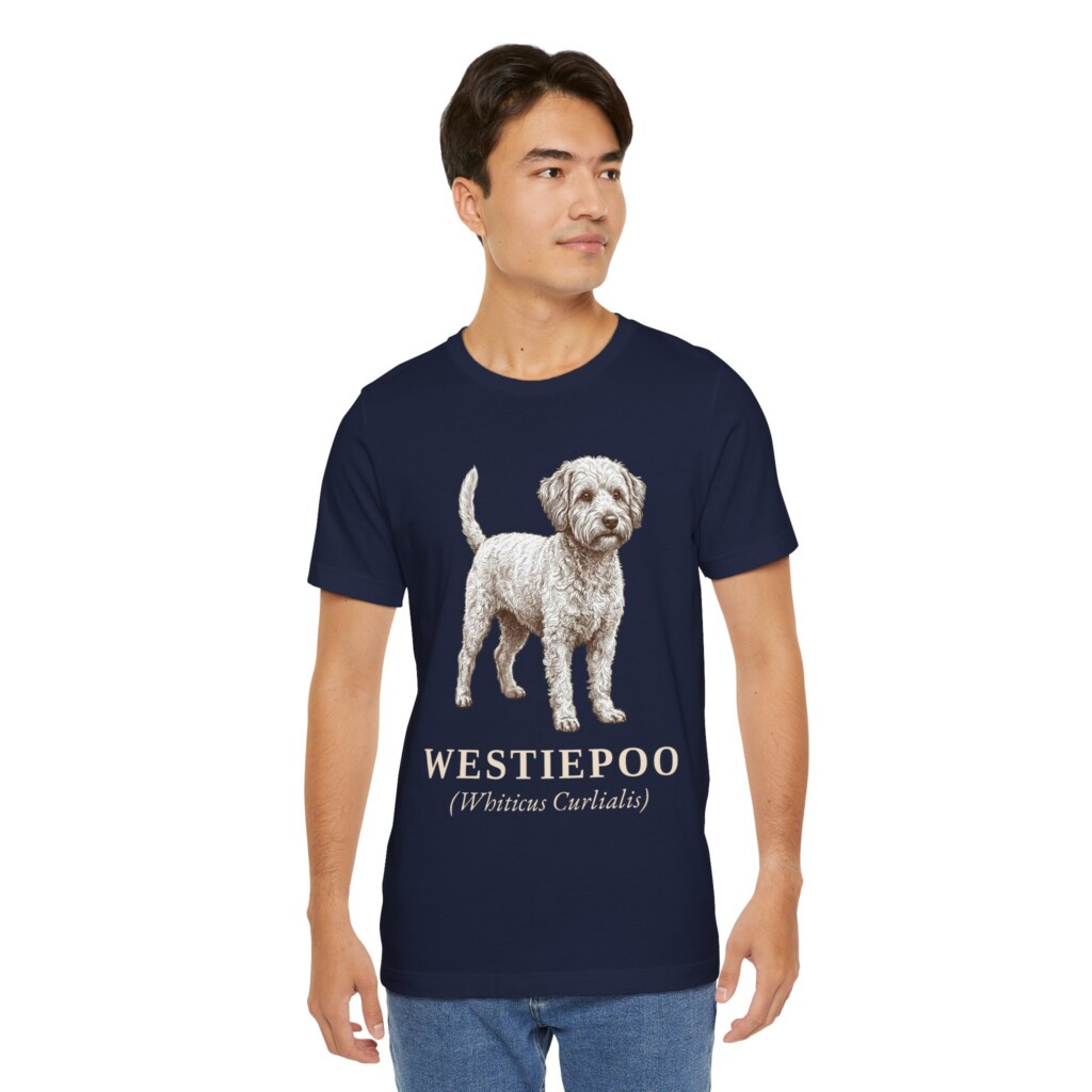 Westiepoo Latin Shirt, Vintage Dog Sketch Tee, Dog Latin Gift