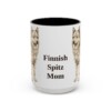 15oz Finnish Spitz Dog Mom Mug, Vintage Sketch Coffee Mug, Dog Mom Gift